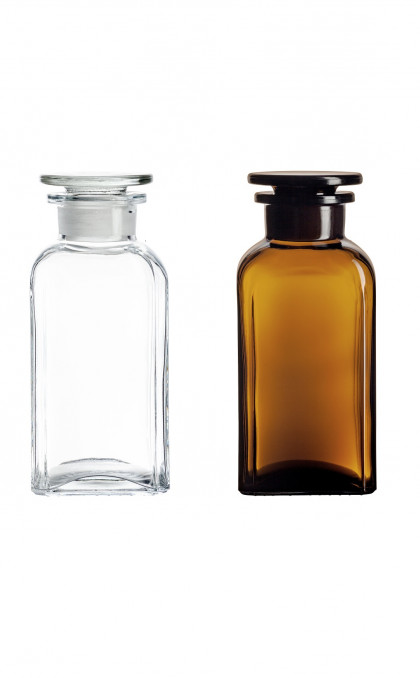 Wideneck rectangular bottles